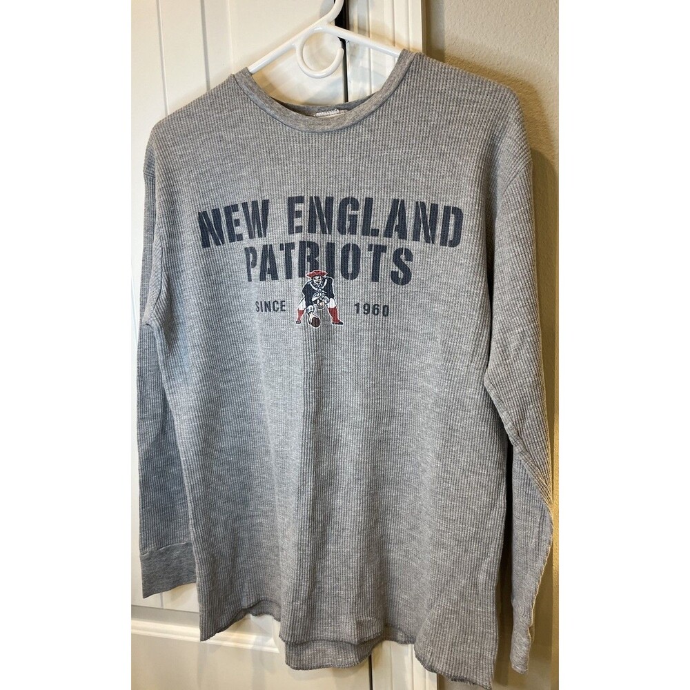 Men's Reebok Classic New England Patriots Waffle Knit Shirt - Size L